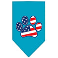 Load image into Gallery viewer, Pet and Dog Bandana Screen Printed, "Patriotic Paw"

