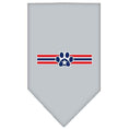 Load image into Gallery viewer, Pet and Dog Bandana Screen Printed, "Patriotic Star Paw"
