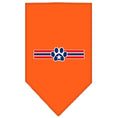 Load image into Gallery viewer, Pet and Dog Bandana Screen Printed, "Patriotic Star Paw"
