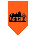 Load image into Gallery viewer, Pet and Dog Bandana Screen Printed, "Amsterdam Skyline"
