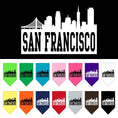 Load image into Gallery viewer, Pet and Dog Bandana Screen Printed, "San Francisco Skyline"
