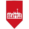 Load image into Gallery viewer, Pet and Dog Bandana Screen Printed, "Seattle Skyline"
