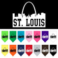 Load image into Gallery viewer, Pet and Dog Bandana Screen Printed, "St. Louis Skyline"
