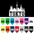 Load image into Gallery viewer, Pet and Dog Bandana Screen Printed, "Tokyo Skyline"
