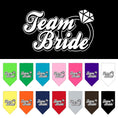 Load image into Gallery viewer, Pet and Dog Bandana Screen Printed, "Team Bride"
