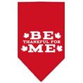Load image into Gallery viewer, Thanksgiving Pet and Dog Bandana Screen Printed, "Be Thankful For Me"
