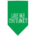 Load image into Gallery viewer, Halloween Pet and Dog Bandana Screen Printed, "Like My Costume?"
