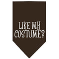Load image into Gallery viewer, Halloween Pet and Dog Bandana Screen Printed, "Like My Costume?"

