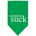 Load image into Gallery viewer, Halloween Pet and Dog Bandana Screen Printed, "Vampires Suck"
