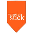 Load image into Gallery viewer, Halloween Pet and Dog Bandana Screen Printed, "Vampires Suck"
