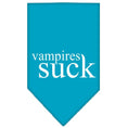 Load image into Gallery viewer, Halloween Pet and Dog Bandana Screen Printed, "Vampires Suck"
