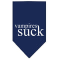 Load image into Gallery viewer, Halloween Pet and Dog Bandana Screen Printed, "Vampires Suck"
