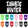 Load image into Gallery viewer, Halloween Pet and Dog Bandana Screen Printed, "Zombie Hunter"
