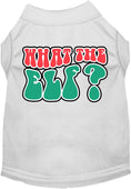 Load image into Gallery viewer, Christmas Pet Dog and Cat Shirt Screen Printed, "What The Elf"
