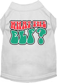 Load image into Gallery viewer, Christmas Pet Dog and Cat Shirt Screen Printed, "What The Elf"
