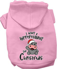 Load image into Gallery viewer, Christmas Pet Hoodie "I Want A Hippopotamus For Christmas"
