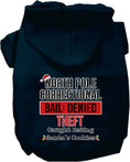Load image into Gallery viewer, Christmas Pet Hoodie Screen Printed, "North Pole Correctional"
