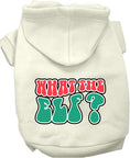 Load image into Gallery viewer, Christmas Pet Hoodie Screen Printed, "What The Elf"
