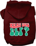 Load image into Gallery viewer, Christmas Pet Hoodie Screen Printed, "What The Elf"
