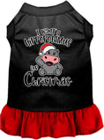 Load image into Gallery viewer, Christmas Pet Dress "I Want A Hippopotamus For Christmas"
