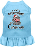 Load image into Gallery viewer, Christmas Pet Dress "I Want A Hippopotamus For Christmas"
