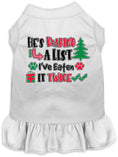 Load image into Gallery viewer, Christmas Pet Dress "He's Making A List, I've Eaten It Twice"
