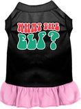 Load image into Gallery viewer, Christmas Pet Dress "What The Elf"
