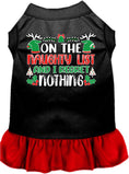 Load image into Gallery viewer, Christmas Pet Dress "On The Naughty List And I Regret Nothing"
