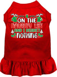 Load image into Gallery viewer, Christmas Pet Dress "On The Naughty List And I Regret Nothing"
