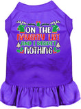 Load image into Gallery viewer, Christmas Pet Dress "On The Naughty List And I Regret Nothing"
