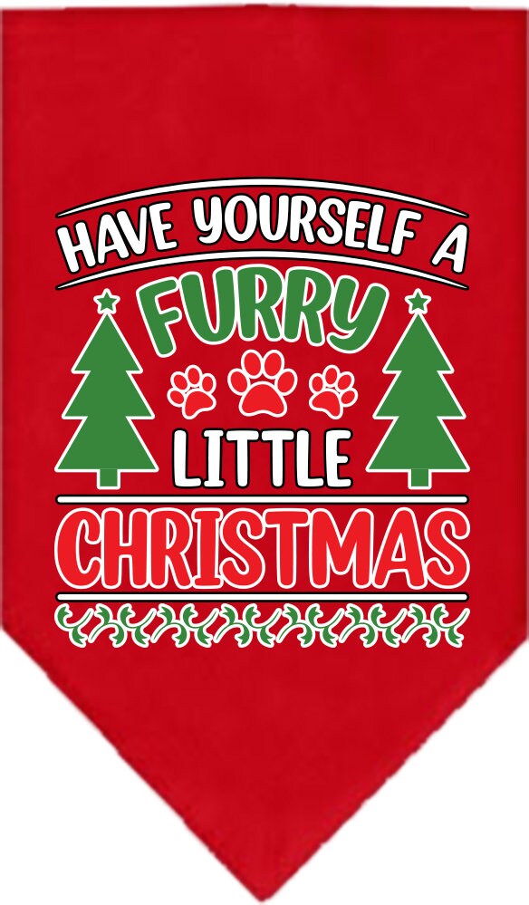 Christmas Pet and Dog Bandana, "Have Yourself A Furry Little Christmas"