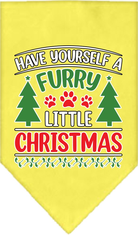 Christmas Pet and Dog Bandana, "Have Yourself A Furry Little Christmas"