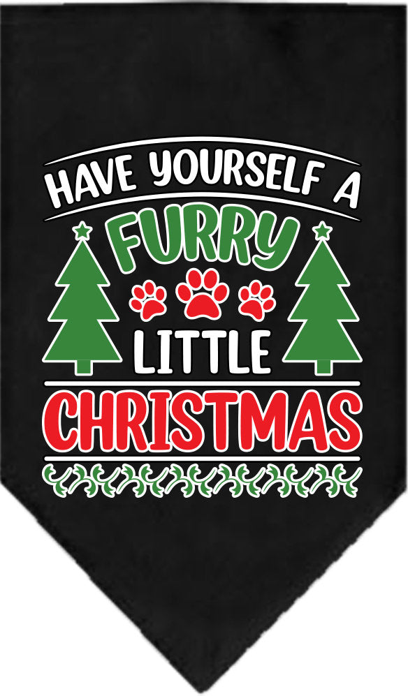 Christmas Pet and Dog Bandana, "Have Yourself A Furry Little Christmas"