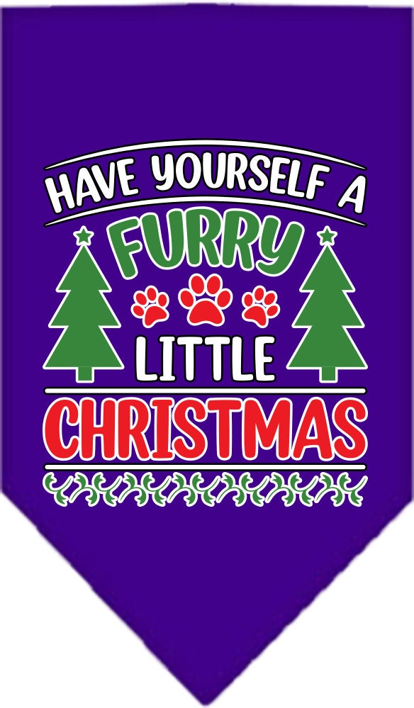 Christmas Pet and Dog Bandana, "Have Yourself A Furry Little Christmas"