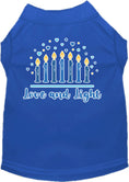 Load image into Gallery viewer, Hanukkah Pet Dog and Cat Shirt Screen Printed, "Love & Light"
