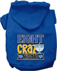 Load image into Gallery viewer, Hanukkah Pet, Dog and Cat Hoodie Screen Printed, "Eight Crazy Nights"
