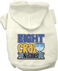 Load image into Gallery viewer, Hanukkah Pet, Dog and Cat Hoodie Screen Printed, "Eight Crazy Nights"
