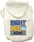 Load image into Gallery viewer, Hanukkah Pet, Dog and Cat Hoodie Screen Printed, "Eight Crazy Nights"
