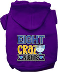 Load image into Gallery viewer, Hanukkah Pet, Dog and Cat Hoodie Screen Printed, "Eight Crazy Nights"

