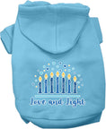 Load image into Gallery viewer, Hanukkah Pet, Dog and Cat Hoodie Screen Printed, "Love and Light"
