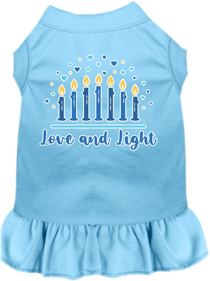Hanukkah Pet Dress "Love and Light"