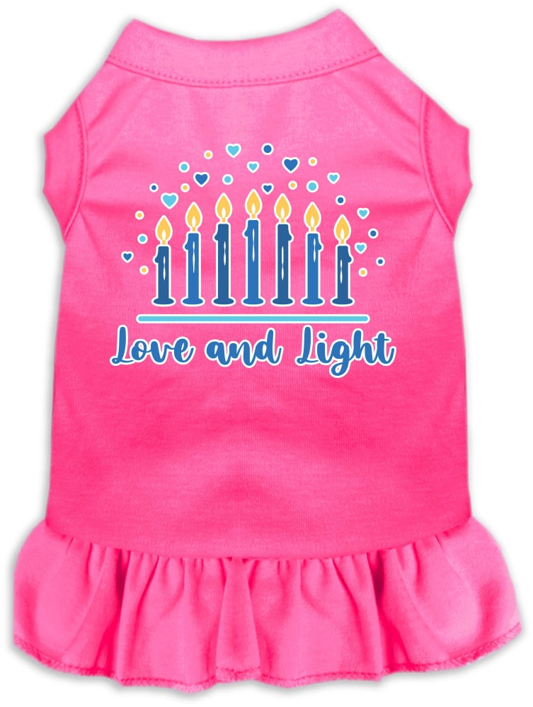 Hanukkah Pet Dress "Love and Light"