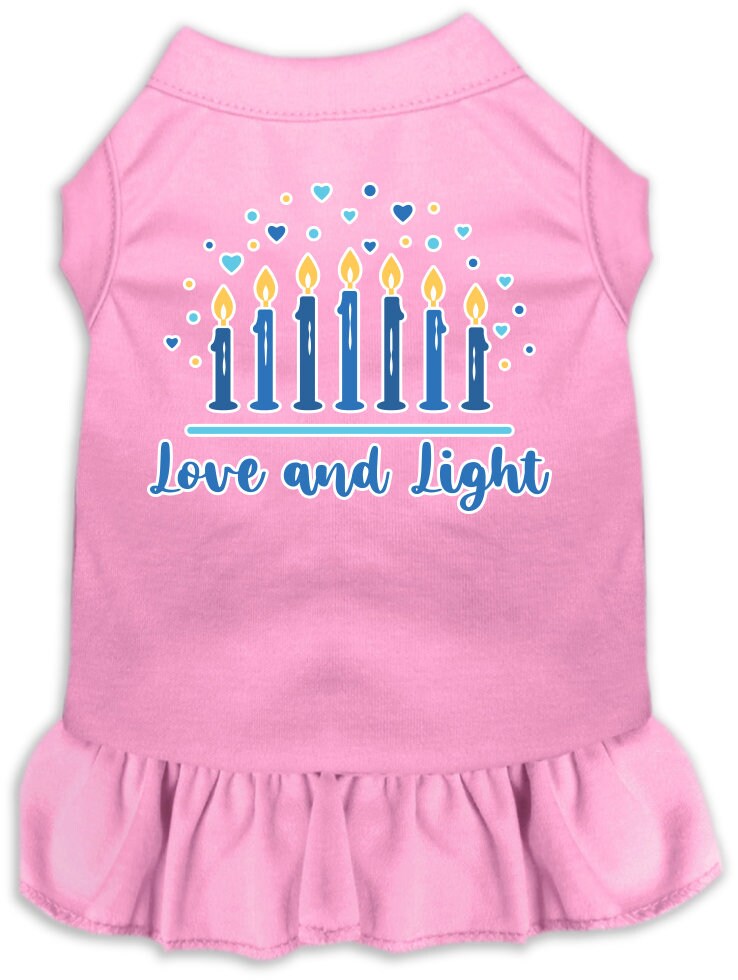 Hanukkah Pet Dress "Love and Light"