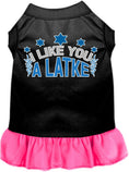 Load image into Gallery viewer, Hanukkah Pet Dress "I Like You A Latke"
