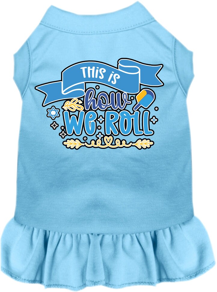 Hanukkah Pet Dress "This Is How We Roll"