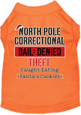 Load image into Gallery viewer, Christmas Pet Dog & Cat Shirt Screen Printed, "North Pole Correctional"

