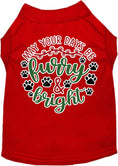 Load image into Gallery viewer, Christmas Pet Dog and Cat Shirt Screen Printed, "Furry & Bright"
