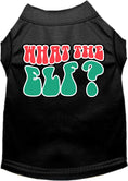 Load image into Gallery viewer, Christmas Pet Dog and Cat Shirt Screen Printed, "What The Elf"
