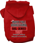 Load image into Gallery viewer, Christmas Pet Hoodie Screen Printed, "North Pole Correctional"
