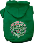 Load image into Gallery viewer, Christmas Pet Hoodie Screen Printed, "Furry & Bright"
